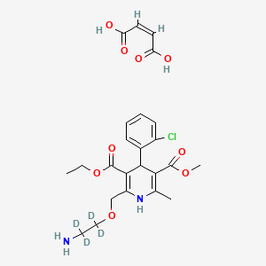 molecular formula C24H29ClN2O9 B562356 马来酸盐阿洛地平-d4 CAS No. 1185246-15-4