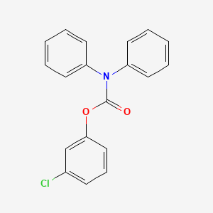 molecular formula C19H14ClNO2 B5623596 3-chlorophenyl diphenylcarbamate 