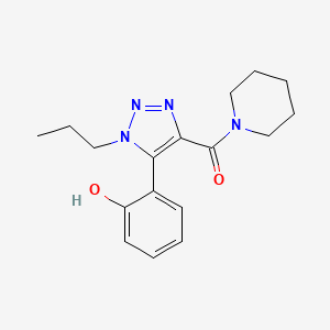 2-[4-(1-piperidinylcarbonyl)-1-propyl-1H-1,2,3-triazol-5-yl]phenol