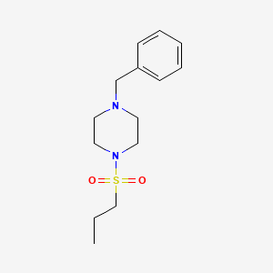 molecular formula C14H22N2O2S B5623646 1-benzyl-4-(propylsulfonyl)piperazine 