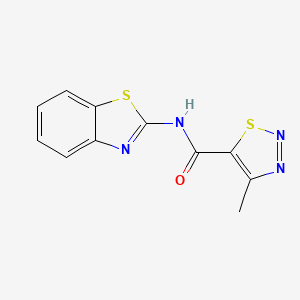 N-(1,3-benzothiazol-2-yl)-4-methyl-1,2,3-thiadiazole-5-carboxamide