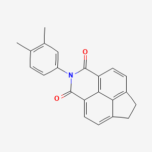 molecular formula C22H17NO2 B5623732 2-(3,4-dimethylphenyl)-6,7-dihydro-1H-indeno[6,7,1-def]isoquinoline-1,3(2H)-dione 