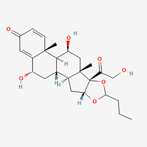 molecular formula C25H34O7 B562375 6α-羟基布地奈德 CAS No. 577777-51-6