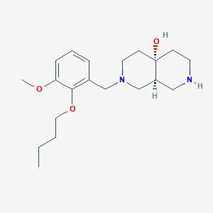 rel-(4aS,8aS)-2-(2-butoxy-3-methoxybenzyl)octahydro-2,7-naphthyridin-4a(2H)-ol dihydrochloride