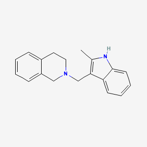 molecular formula C19H20N2 B5623762 2-[(2-methyl-1H-indol-3-yl)methyl]-1,2,3,4-tetrahydroisoquinoline 