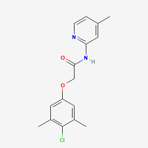 2-(4-chloro-3,5-dimethylphenoxy)-N-(4-methyl-2-pyridinyl)acetamide