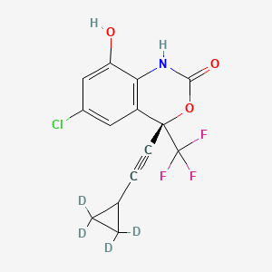 molecular formula C14H9ClF3NO3 B562380 rac 8-Hydroxy Efavirenz-d4 CAS No. 1217771-47-5