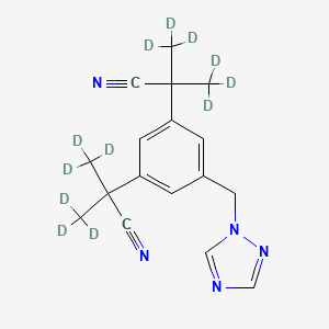 molecular formula C17H19N5 B562381 阿那曲唑-d12 CAS No. 120512-32-5