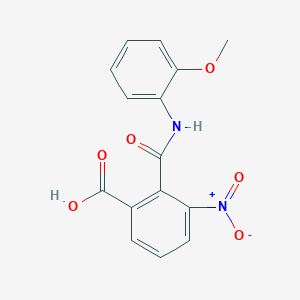 molecular formula C15H12N2O6 B5623815 2-{[(2-methoxyphenyl)amino]carbonyl}-3-nitrobenzoic acid 