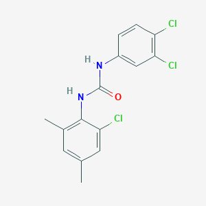 molecular formula C15H13Cl3N2O B5623857 N-(2-chloro-4,6-dimethylphenyl)-N'-(3,4-dichlorophenyl)urea 