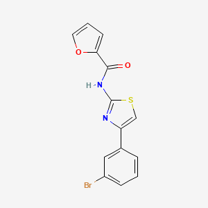 molecular formula C14H9BrN2O2S B5623873 N-[4-(3-bromophenyl)-1,3-thiazol-2-yl]-2-furamide 