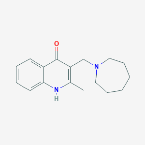 molecular formula C17H22N2O B5623885 3-(1-azepanylmethyl)-2-methyl-4-quinolinol 