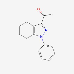 molecular formula C15H16N2O B5623906 1-(1-phenyl-4,5,6,7-tetrahydro-1H-indazol-3-yl)ethanone 