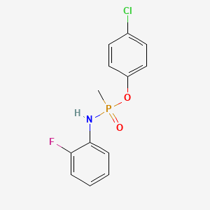 4-chlorophenyl N-(2-fluorophenyl)-P-methylphosphonamidoate