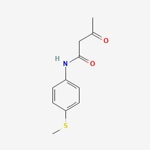 molecular formula C11H13NO2S B5623950 N-[4-(methylthio)phenyl]-3-oxobutanamide 
