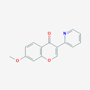 molecular formula C15H11NO3 B5623984 7-methoxy-3-(2-pyridinyl)-4H-chromen-4-one 