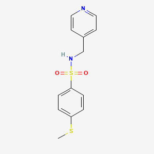 molecular formula C13H14N2O2S2 B5624003 4-(methylthio)-N-(4-pyridinylmethyl)benzenesulfonamide 