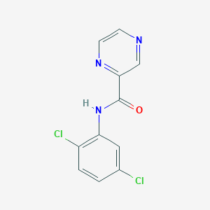 molecular formula C11H7Cl2N3O B5624005 N-(2,5-dichlorophenyl)-2-pyrazinecarboxamide 