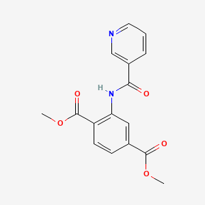 dimethyl 2-[(3-pyridinylcarbonyl)amino]terephthalate