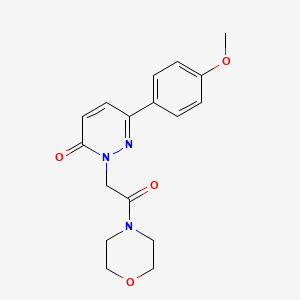 molecular formula C17H19N3O4 B5624038 6-(4-methoxyphenyl)-2-[2-(4-morpholinyl)-2-oxoethyl]-3(2H)-pyridazinone 