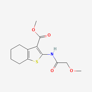 molecular formula C13H17NO4S B5624061 methyl 2-[(methoxyacetyl)amino]-4,5,6,7-tetrahydro-1-benzothiophene-3-carboxylate 