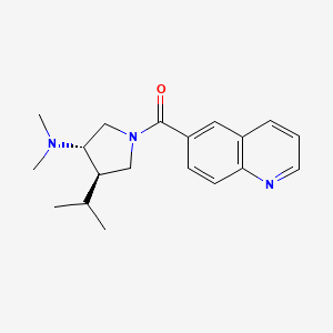 (3S*,4R*)-4-isopropyl-N,N-dimethyl-1-(6-quinolinylcarbonyl)-3-pyrrolidinamine