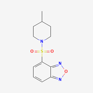 molecular formula C12H15N3O3S B5624070 4-[(4-methyl-1-piperidinyl)sulfonyl]-2,1,3-benzoxadiazole 