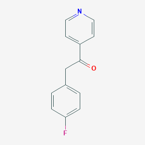 B056241 2-(4-Fluorophenyl)-1-(pyridin-4-yl)ethanone CAS No. 115858-98-5