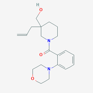 molecular formula C20H28N2O3 B5624127 {3-allyl-1-[2-(4-morpholinyl)benzoyl]-3-piperidinyl}methanol 