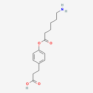 molecular formula C15H21NO4 B562413 3-(4-(6-氨基己酰氧基)苯基)丙酸 CAS No. 760127-60-4