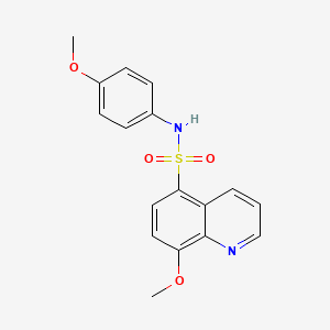 8-methoxy-N-(4-methoxyphenyl)quinoline-5-sulfonamide