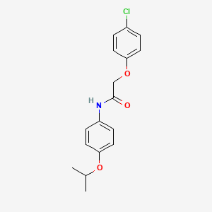 molecular formula C17H18ClNO3 B5624249 2-(4-chlorophenoxy)-N-(4-isopropoxyphenyl)acetamide 