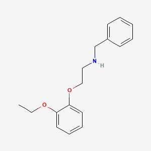 molecular formula C17H21NO2 B562425 N-苄基-2-(2-乙氧基苯氧基)乙胺 CAS No. 434312-10-4