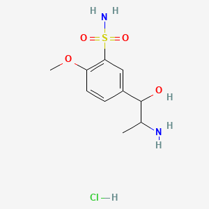 B562427 5-(2-Amino-1-hydroxypropyl)-2-methoxybenzenesulfonamide;hydrochloride CAS No. 86225-64-1