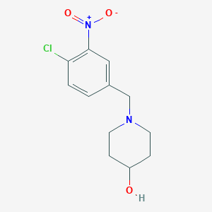 molecular formula C12H15ClN2O3 B5624278 1-(4-chloro-3-nitrobenzyl)-4-piperidinol 