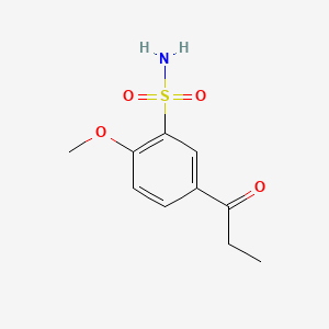 B562430 1-(4'-Methoxy-3'-sulfonamidophenyl)-1-propanone CAS No. 1076198-44-1