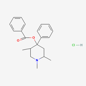 molecular formula C21H26ClNO2 B5624328 1,2,5-trimethyl-4-phenyl-4-piperidinyl benzoate hydrochloride 