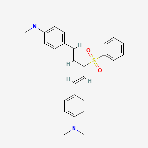 B562433 1,5-Bis(4-dimethylaminophenyl)-3-phenylsulfonyl-1,4-pentadiene CAS No. 104080-19-5