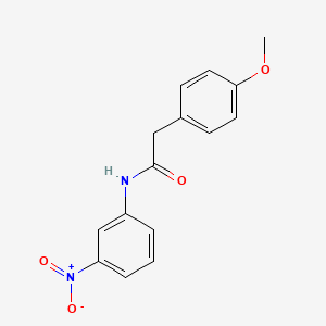 molecular formula C15H14N2O4 B5624351 2-(4-methoxyphenyl)-N-(3-nitrophenyl)acetamide 
