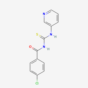 4-chloro-N-[(3-pyridinylamino)carbonothioyl]benzamide