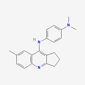 molecular formula C21H23N3 B5624385 N,N-dimethyl-N'-(7-methyl-2,3-dihydro-1H-cyclopenta[b]quinolin-9-yl)-1,4-benzenediamine 