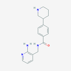 molecular formula C18H22N4O B5624409 N-[(2-aminopyridin-3-yl)methyl]-4-piperidin-3-ylbenzamide 