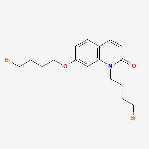 B562443 N-(4-Bromobutyl)-7-(4-bromobutoxy)-quinoline-2(1H)-one CAS No. 1076199-56-8