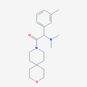 molecular formula C20H30N2O2 B5624443 N,N-dimethyl-1-(3-methylphenyl)-2-(3-oxa-9-azaspiro[5.5]undec-9-yl)-2-oxoethanamine 