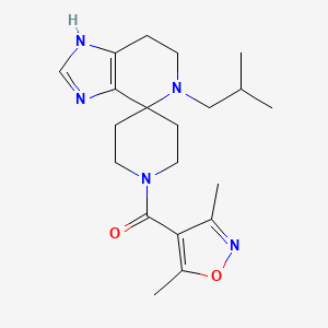 molecular formula C20H29N5O2 B5624450 1'-[(3,5-dimethylisoxazol-4-yl)carbonyl]-5-isobutyl-1,5,6,7-tetrahydrospiro[imidazo[4,5-c]pyridine-4,4'-piperidine] 