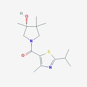 (3R)-1-[(2-isopropyl-4-methyl-1,3-thiazol-5-yl)carbonyl]-3,4,4-trimethyl-3-pyrrolidinol