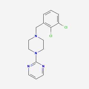 molecular formula C15H16Cl2N4 B5624512 2-[4-(2,3-dichlorobenzyl)-1-piperazinyl]pyrimidine 