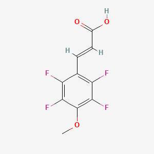 molecular formula C10H6F4O3 B5624529 3-(2,3,5,6-tetrafluoro-4-methoxyphenyl)acrylic acid 