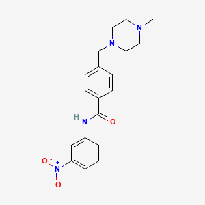 molecular formula C20H24N4O3 B562453 N-(4-methyl-3-nitrophenyl)-4-[(4-methylpiperazin-1-yl)methyl]benzamide CAS No. 581076-60-0
