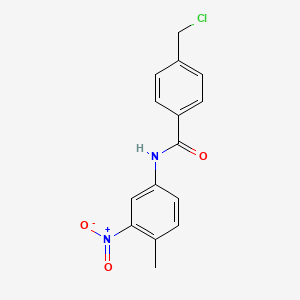 molecular formula C15H13ClN2O3 B562454 N-(4-Methyl-3-nitrophenyl)-4-chloromethylbenzamide CAS No. 851319-32-9